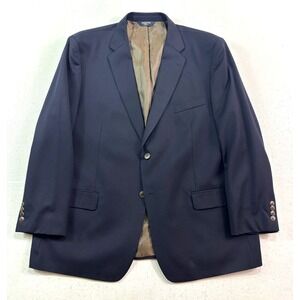 Joseph & Feiss 50R Navy‎ Blue Blazer Jacket Sport Suit Coat All Season Wool
